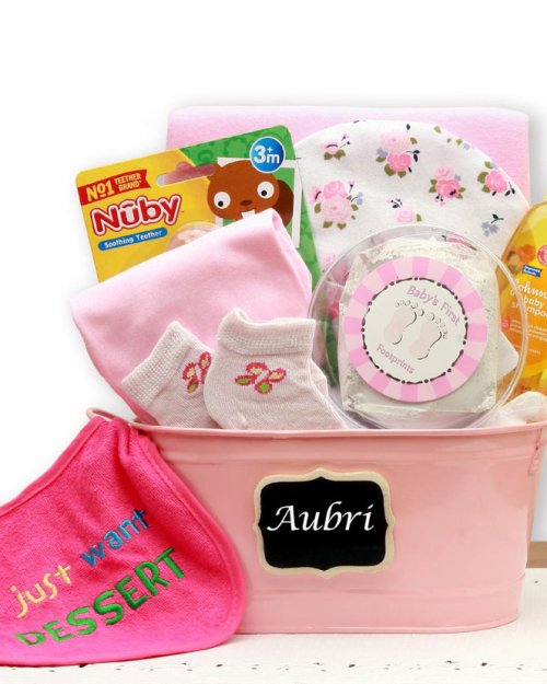 Baby Basics Gift Pail Pink