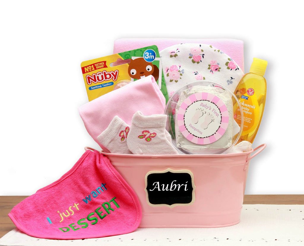 Baby Basics Gift Pail Pink