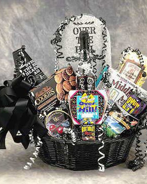 Over The Hill Birthday Basket