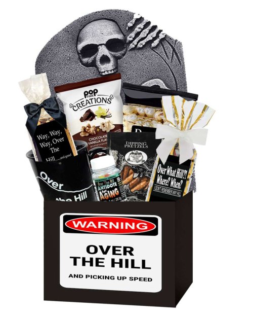 Over The Hill Birthday Basket
