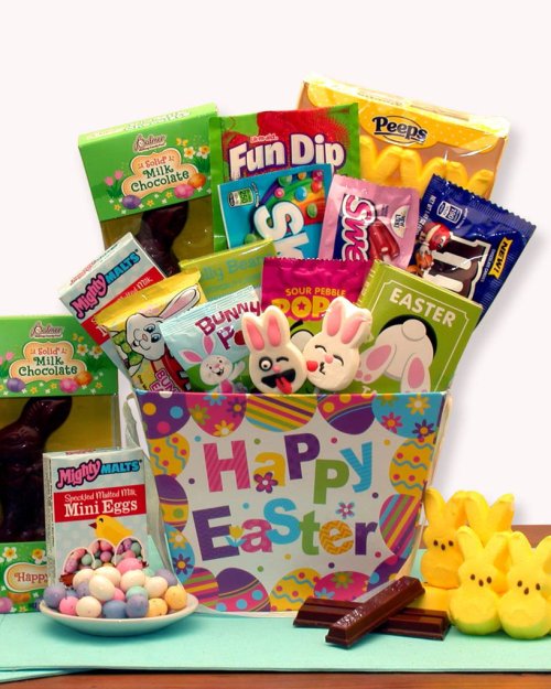 Hoppy Bunny Treats Easter Gift Basket