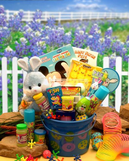Little Bunny Blue Easter Fun Pail