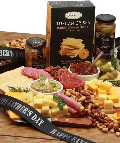 Father's Day Meat & Cheese Charcuterie Board