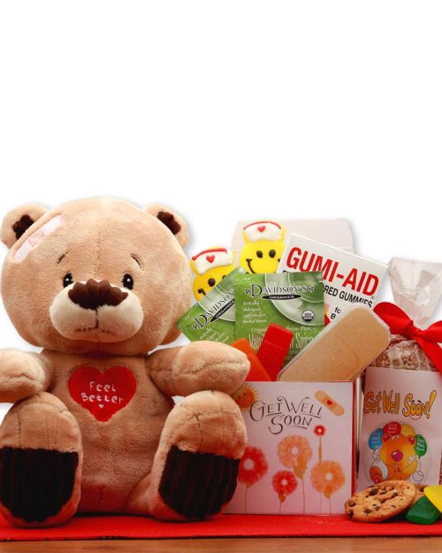 Get Well Soon Teddy Bear Gift Set
