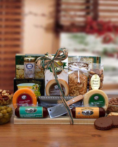 Ultimate Gourmet Nut & Sausage Board