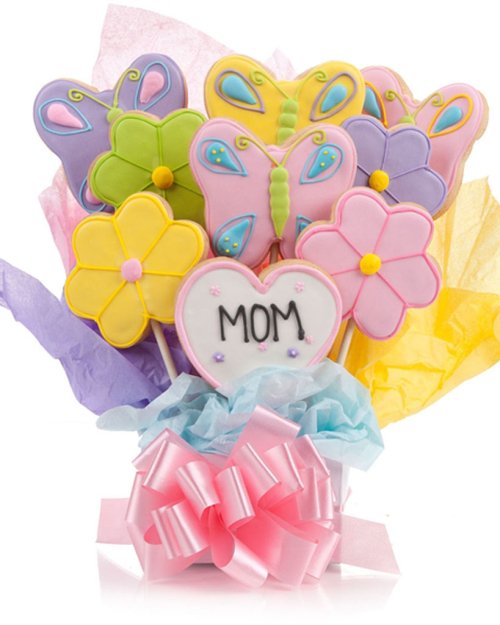 I Love Mom Giant Frosted Cookie