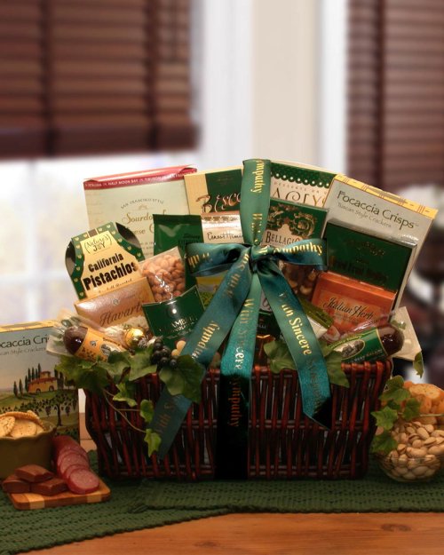 With Our Sincerest Sympathy Gift Basket