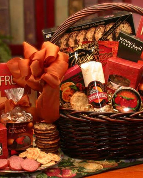 A Grand World Of Thanks Gourmet Gift Basket