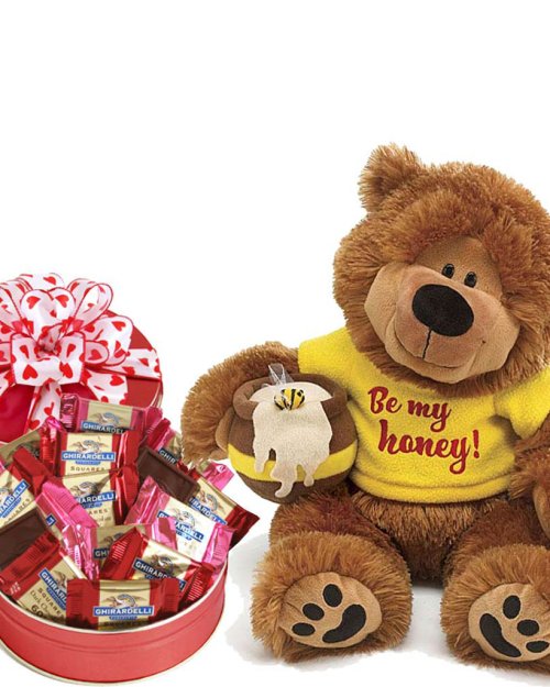 Be My Honey Bear & Chocolates Gift Set