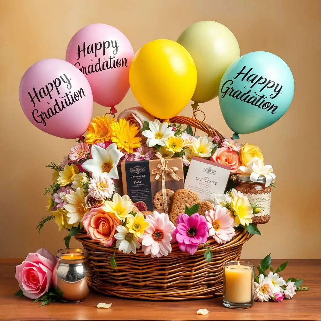 graduation basket graduation basket