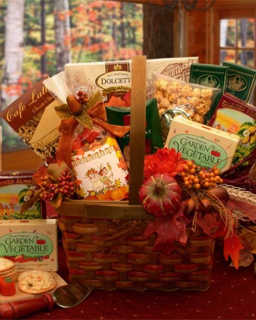 Harvest Blessings Gourmet Fall Gift Basket